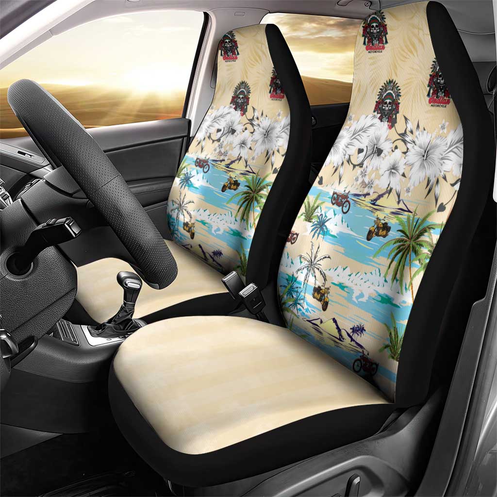 Indian Legendary Motorcycle Car Seat Cover Tropical Style - Wonder Print Shop