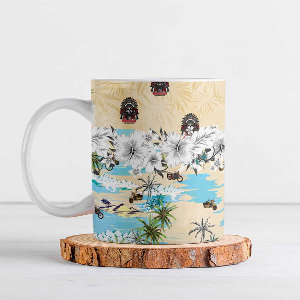 Indian Legendary Motorcycle Ceramic Mug Tropical Style - Wonder Print Shop