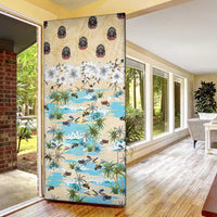 Indian Legendary Motorcycle Door Cover Tropical Style - Wonder Print Shop