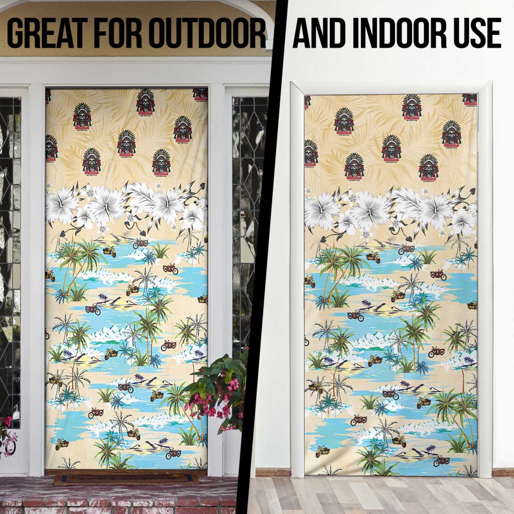 Indian Legendary Motorcycle Door Cover Tropical Style - Wonder Print Shop