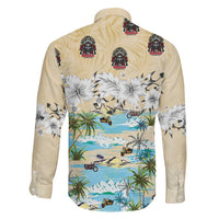 Indian Legendary Motorcycle Family Matching Long Sleeve Bodycon Dress and Hawaiian Shirt Tropical Style - Wonder Print Shop