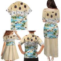 Indian Legendary Motorcycle Family Matching Puletasi and Hawaiian Shirt Tropical Style - Wonder Print Shop