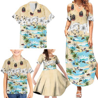 Indian Legendary Motorcycle Family Matching Summer Maxi Dress and Hawaiian Shirt Tropical Style - Wonder Print Shop