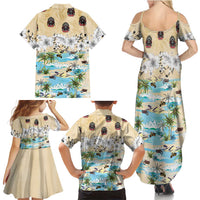 Indian Legendary Motorcycle Family Matching Summer Maxi Dress and Hawaiian Shirt Tropical Style - Wonder Print Shop