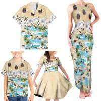 Indian Legendary Motorcycle Family Matching Tank Maxi Dress and Hawaiian Shirt Tropical Style - Wonder Print Shop