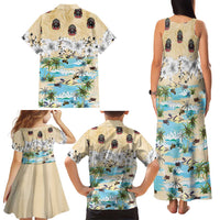 Indian Legendary Motorcycle Family Matching Tank Maxi Dress and Hawaiian Shirt Tropical Style - Wonder Print Shop