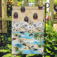 Indian Legendary Motorcycle Garden Flag Tropical Style - Wonder Print Shop
