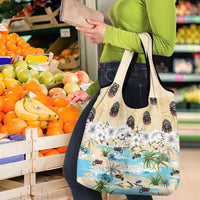 Indian Legendary Motorcycle Grocery Bag Tropical Style - Wonder Print Shop