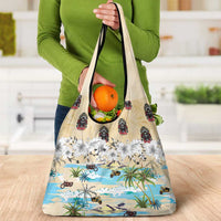 Indian Legendary Motorcycle Grocery Bag Tropical Style - Wonder Print Shop