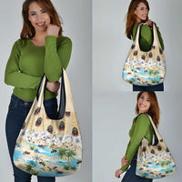 Indian Legendary Motorcycle Grocery Bag Tropical Style - Wonder Print Shop