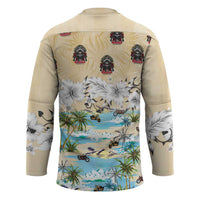 Indian Legendary Motorcycle Hockey Jersey Tropical Style - Wonder Print Shop