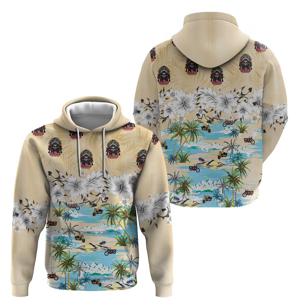 Indian Legendary Motorcycle Hoodie Tropical Style - Wonder Print Shop