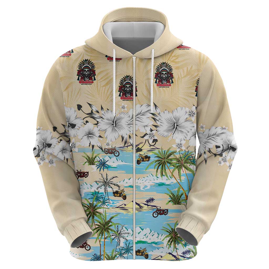 Indian Legendary Motorcycle Hoodie Tropical Style - Wonder Print Shop