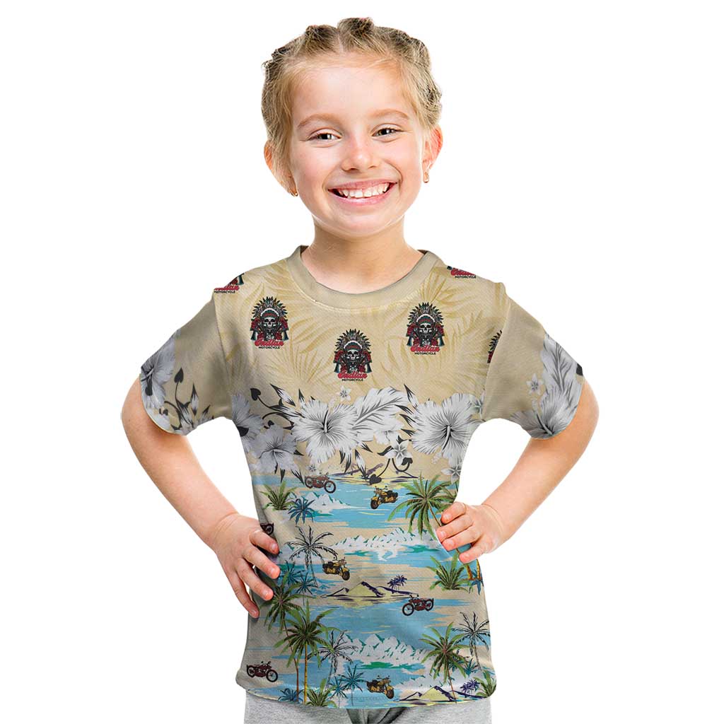 Indian Legendary Motorcycle Kid T Shirt Tropical Style - Wonder Print Shop