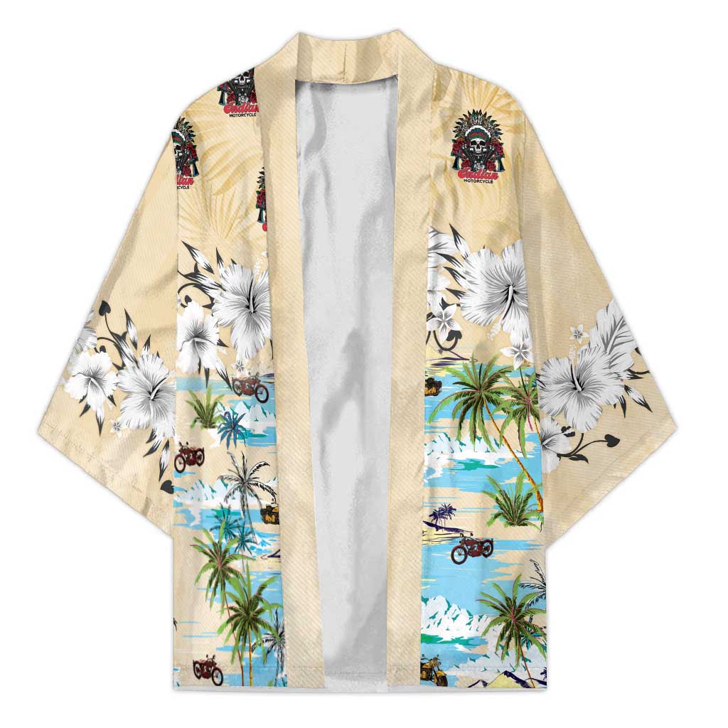Indian Legendary Motorcycle Kimono Tropical Style - Wonder Print Shop
