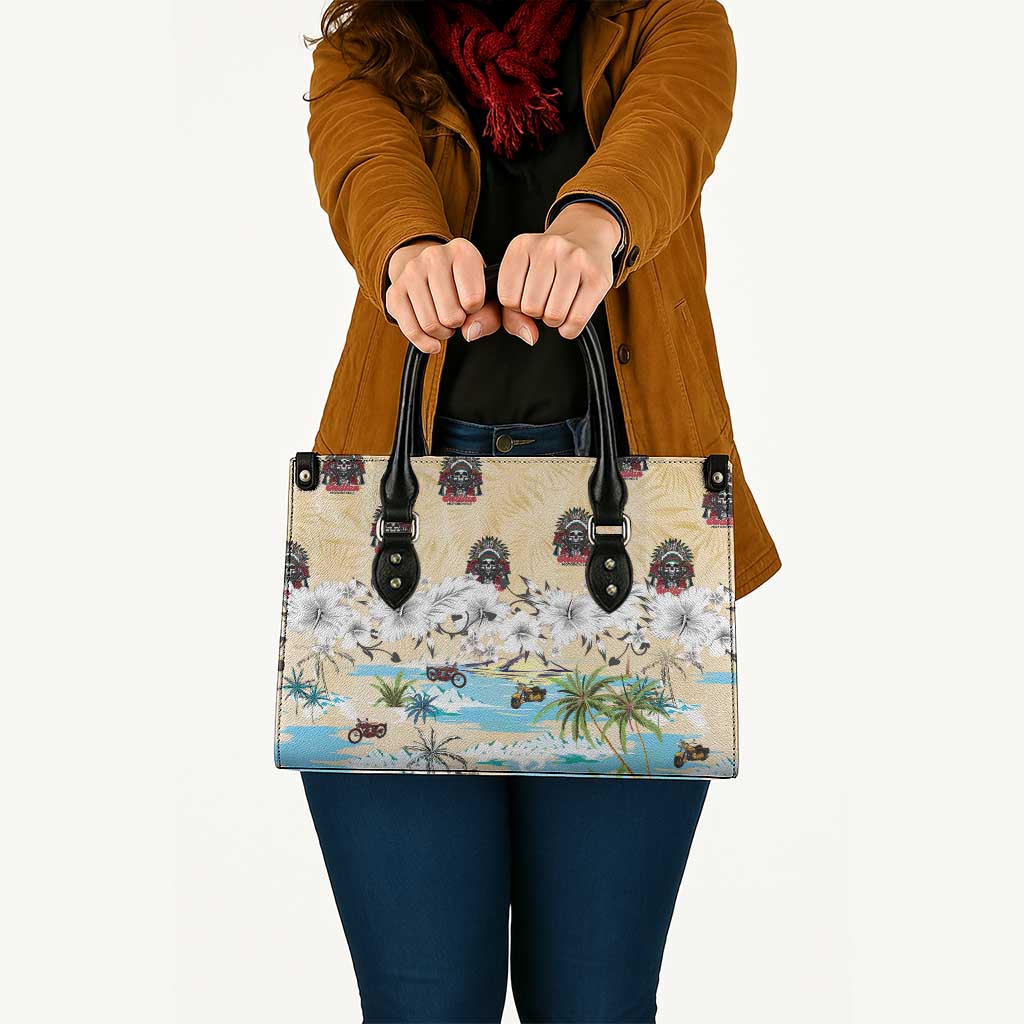 Indian Legendary Motorcycle Leather Bag Tropical Style - Wonder Print Shop