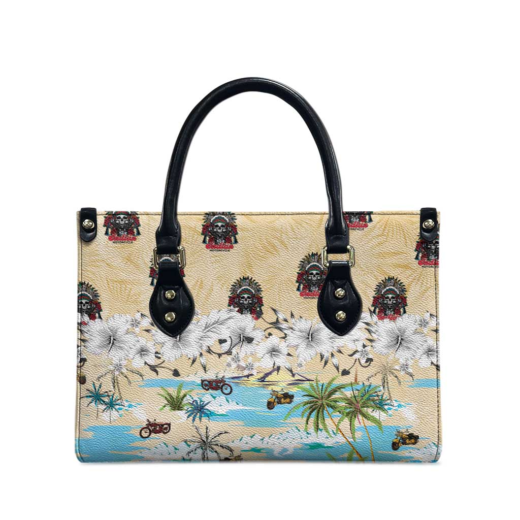 Indian Legendary Motorcycle Leather Bag Tropical Style - Wonder Print Shop