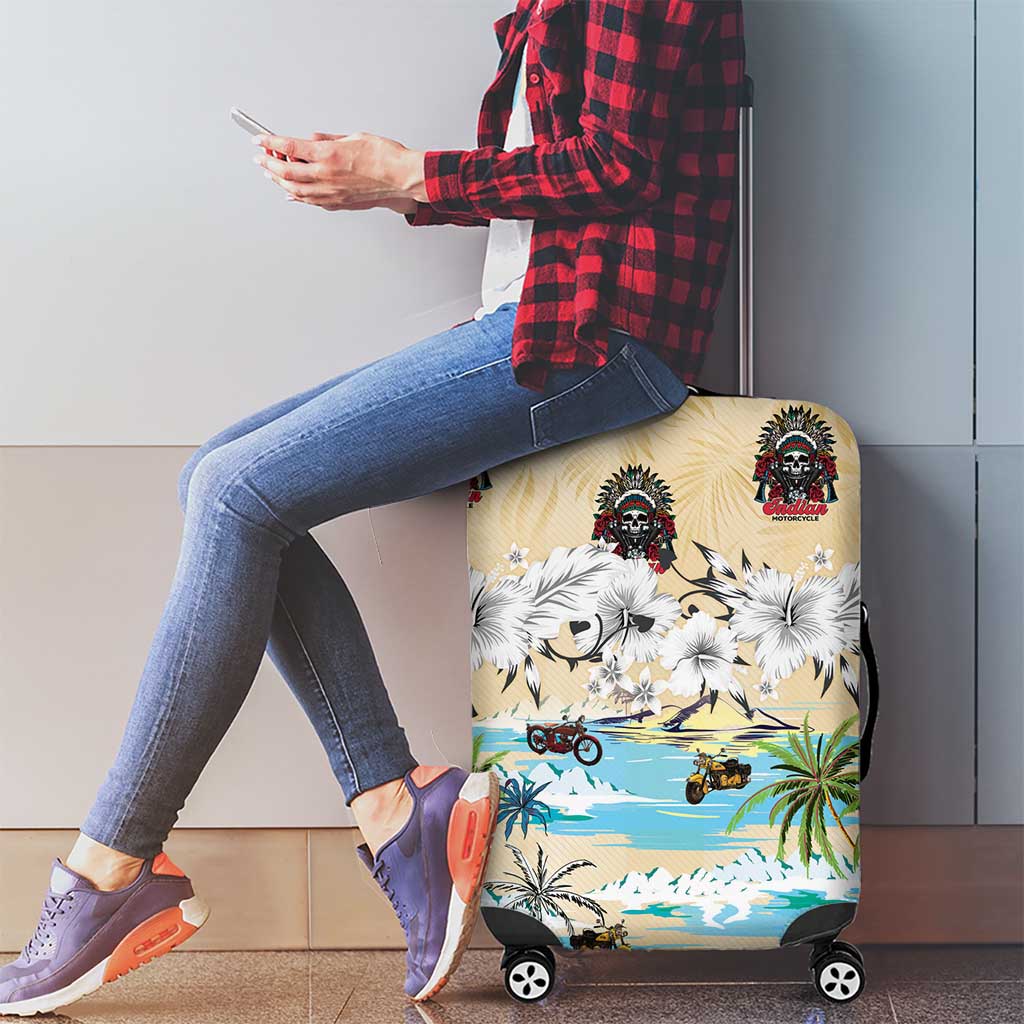 Indian Legendary Motorcycle Luggage Cover Tropical Style - Wonder Print Shop