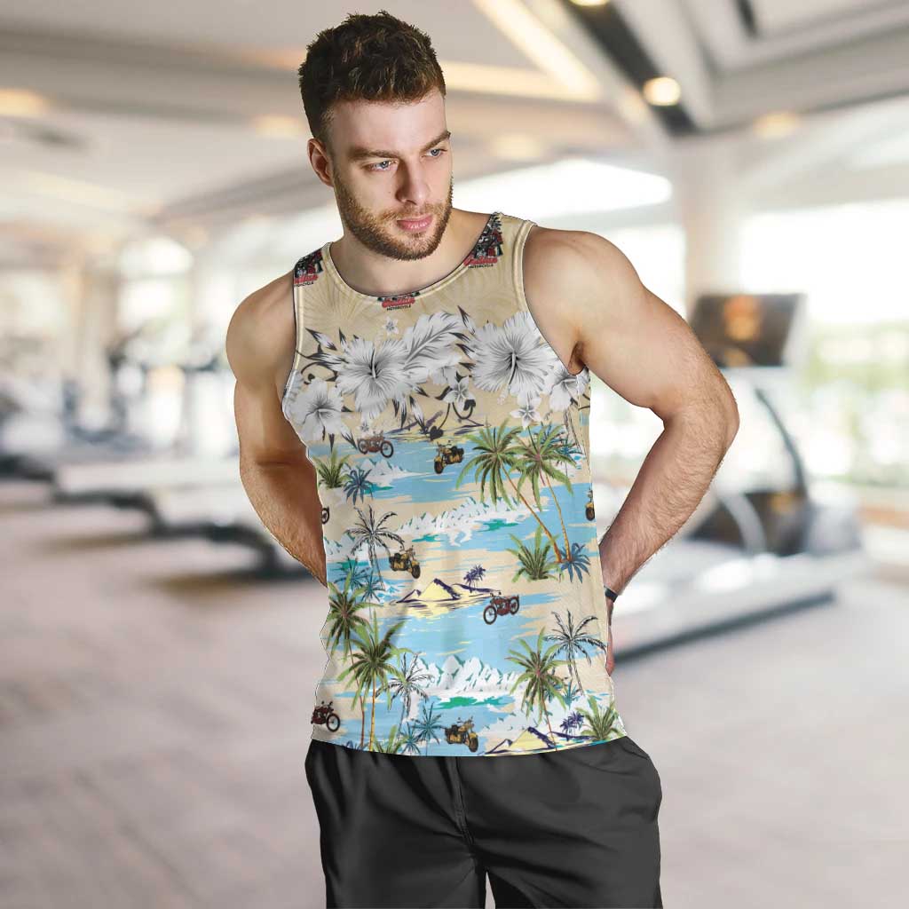 Indian Legendary Motorcycle Men Tank Top Tropical Style - Wonder Print Shop