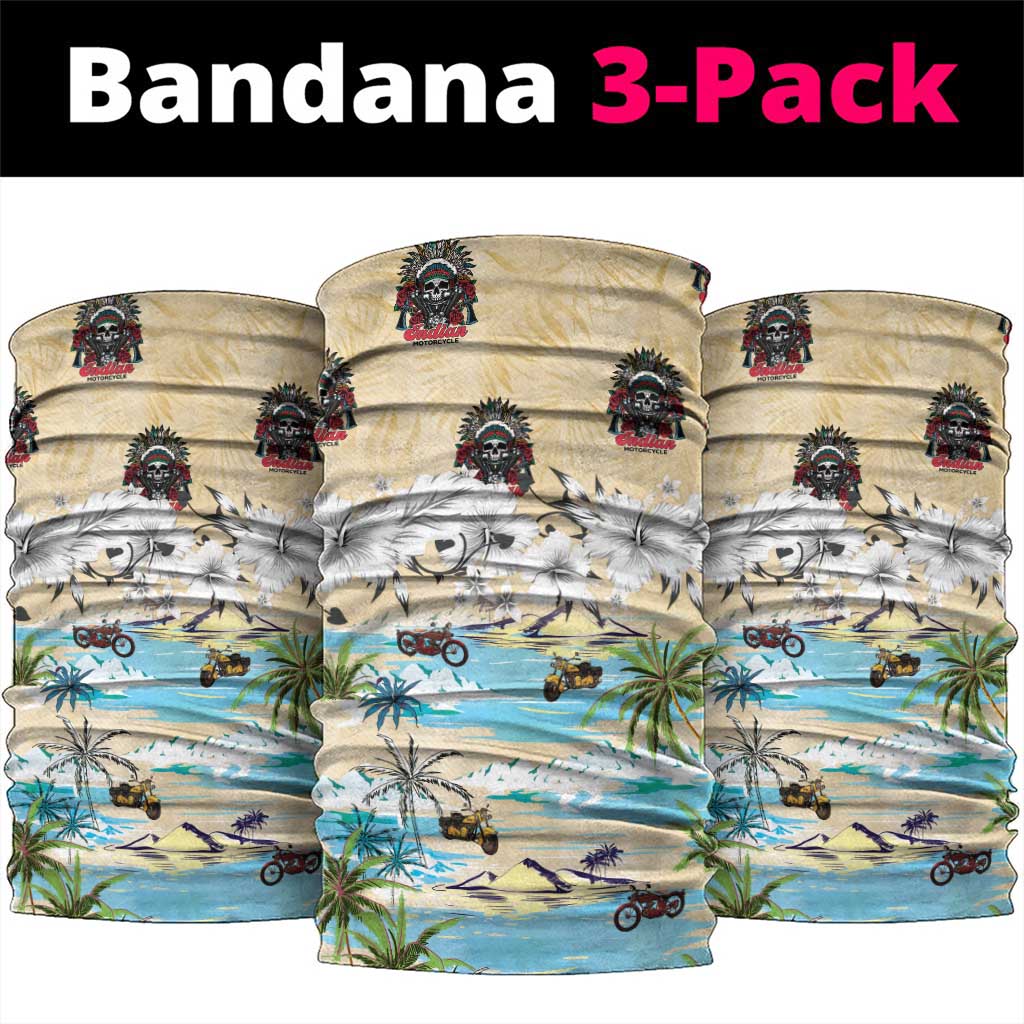 Indian Legendary Motorcycle Neck Gaiter Tropical Style - Wonder Print Shop