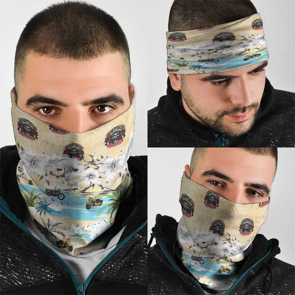 Indian Legendary Motorcycle Neck Gaiter Tropical Style - Wonder Print Shop