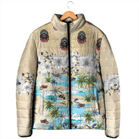 Indian Legendary Motorcycle Padded Jacket Tropical Style - Wonder Print Shop