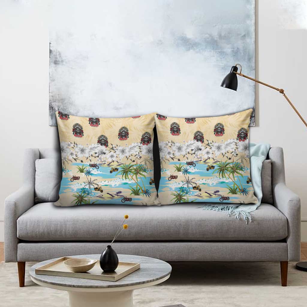 Indian Legendary Motorcycle Pillow Cover Tropical Style - Wonder Print Shop