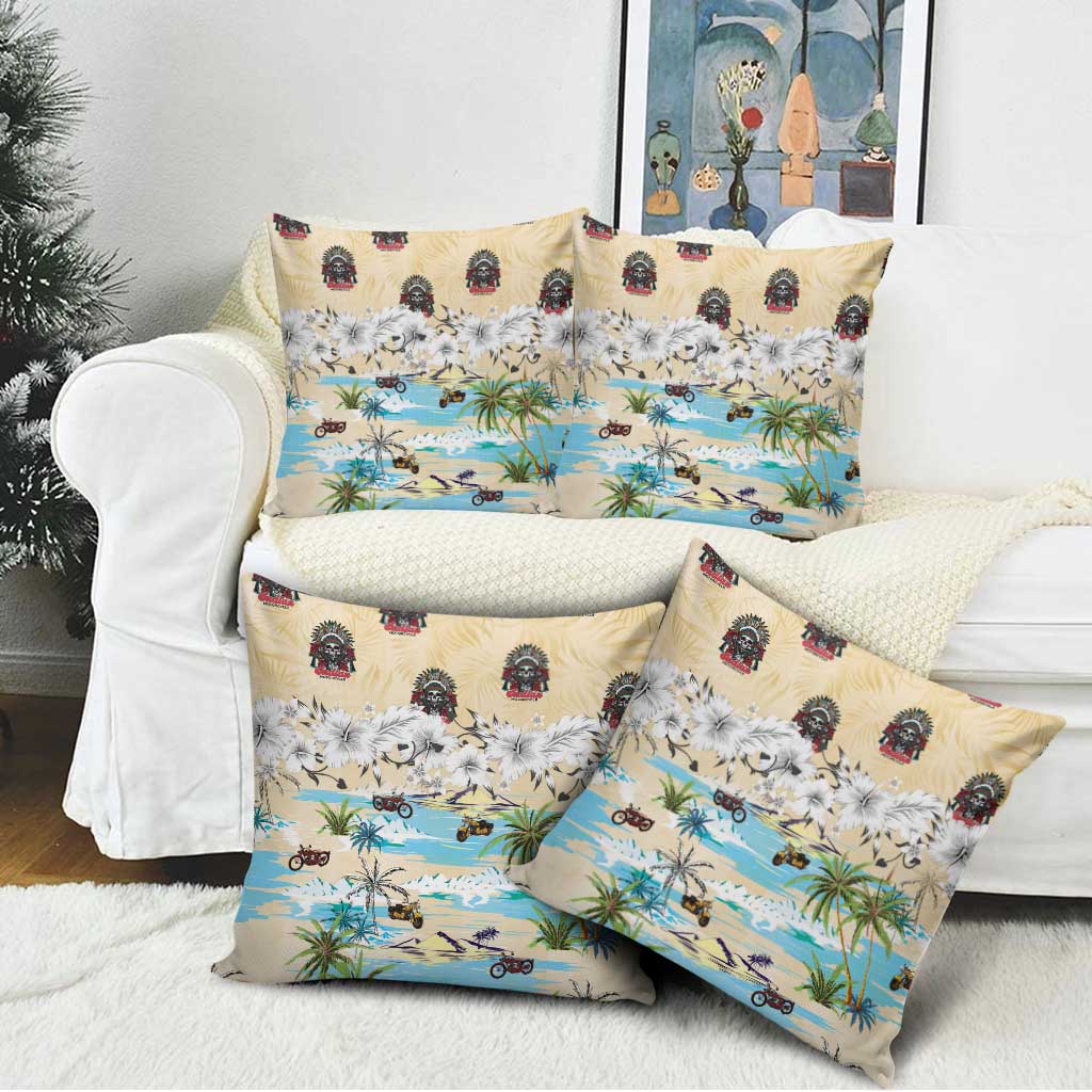 Indian Legendary Motorcycle Pillow Cover Tropical Style - Wonder Print Shop