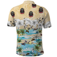 Indian Legendary Motorcycle Polo Shirt Tropical Style - Wonder Print Shop
