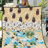 Indian Legendary Motorcycle Quilt Tropical Style - Wonder Print Shop