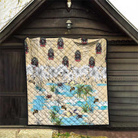 Indian Legendary Motorcycle Quilt Tropical Style - Wonder Print Shop