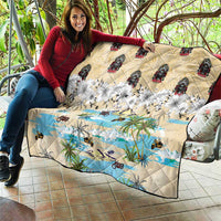 Indian Legendary Motorcycle Quilt Tropical Style - Wonder Print Shop