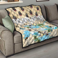 Indian Legendary Motorcycle Quilt Tropical Style - Wonder Print Shop