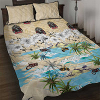 Indian Legendary Motorcycle Quilt Bed Set Tropical Style - Wonder Print Shop