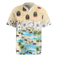 Indian Legendary Motorcycle Rugby Jersey Tropical Style - Wonder Print Shop