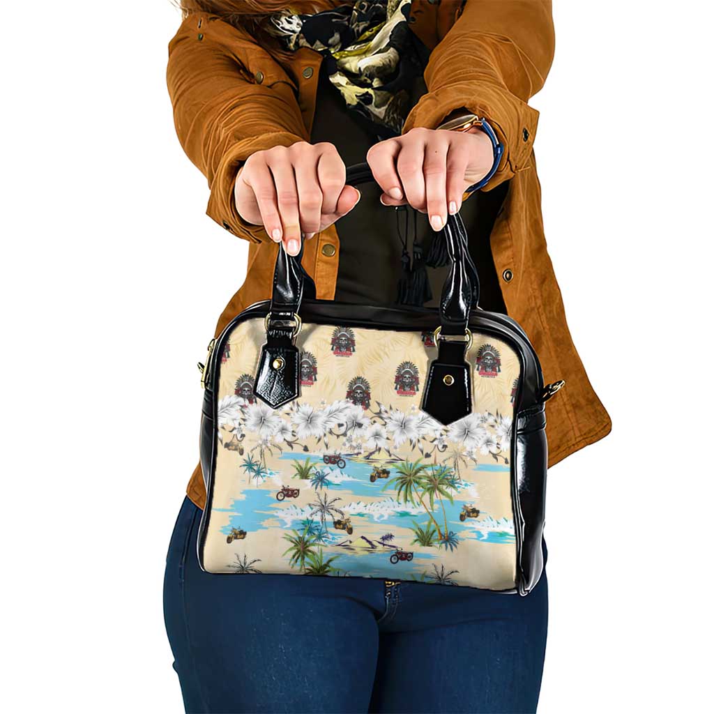 Indian Legendary Motorcycle Shoulder Handbag Tropical Style - Wonder Print Shop