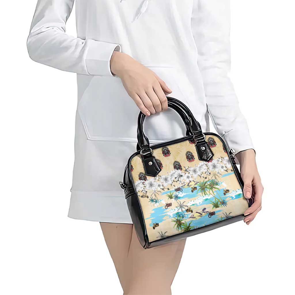Indian Legendary Motorcycle Shoulder Handbag Tropical Style - Wonder Print Shop