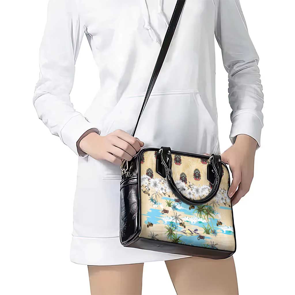 Indian Legendary Motorcycle Shoulder Handbag Tropical Style - Wonder Print Shop