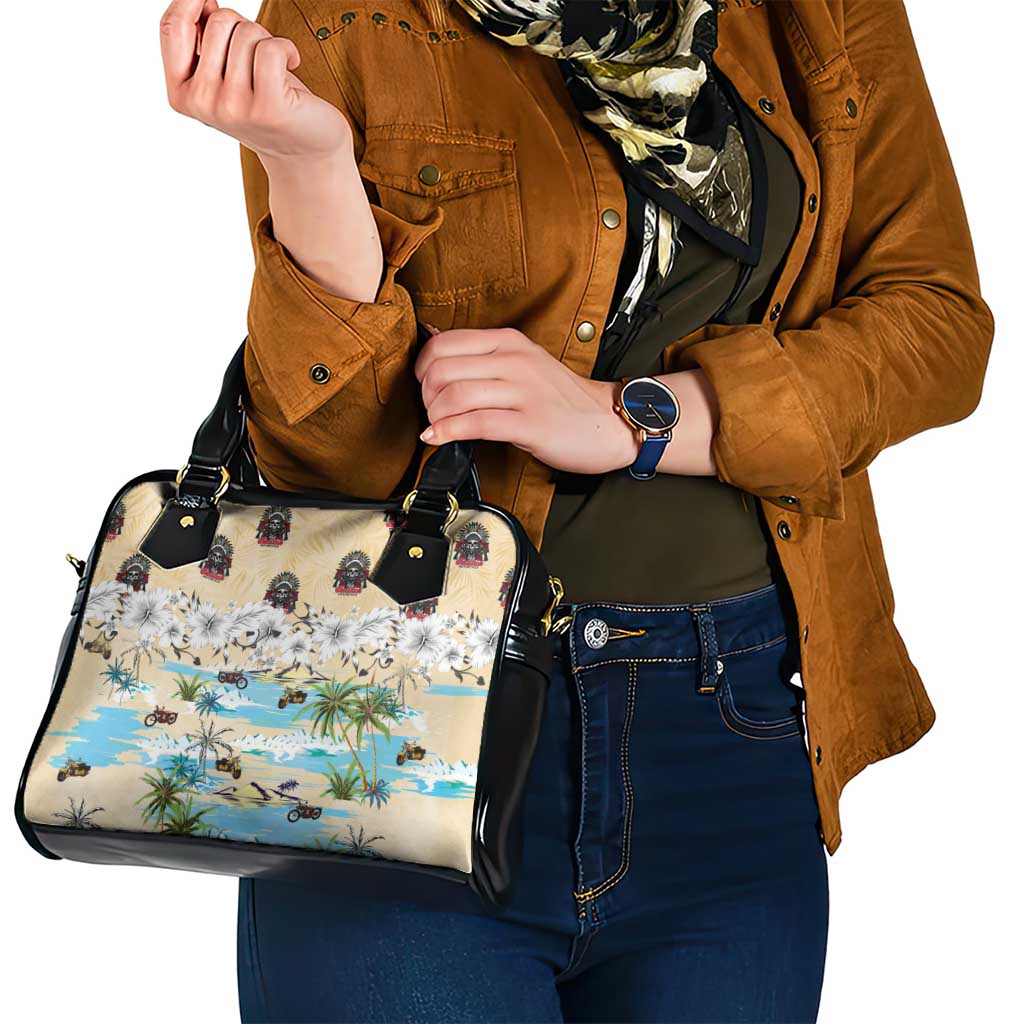 Indian Legendary Motorcycle Shoulder Handbag Tropical Style - Wonder Print Shop