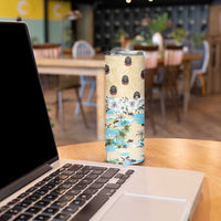 Indian Legendary Motorcycle Skinny Tumbler Tropical Style - Wonder Print Shop
