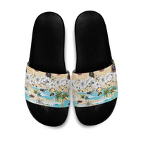 Indian Legendary Motorcycle Slide Sandals Tropical Style - Wonder Print Shop