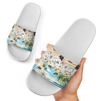 Indian Legendary Motorcycle Slide Sandals Tropical Style - Wonder Print Shop