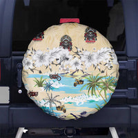 Indian Legendary Motorcycle Spare Tire Cover Tropical Style - Wonder Print Shop