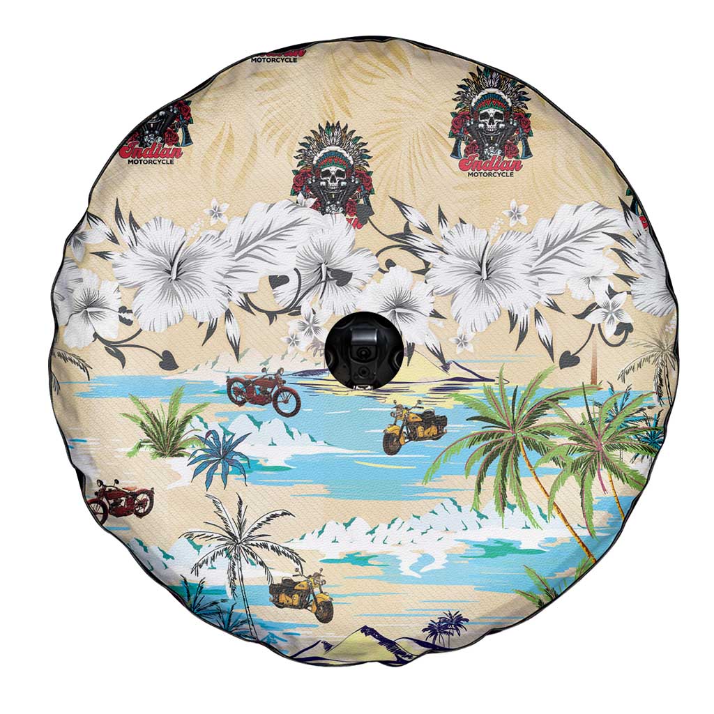 Indian Legendary Motorcycle Spare Tire Cover Tropical Style - Wonder Print Shop
