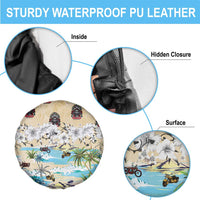Indian Legendary Motorcycle Spare Tire Cover Tropical Style - Wonder Print Shop