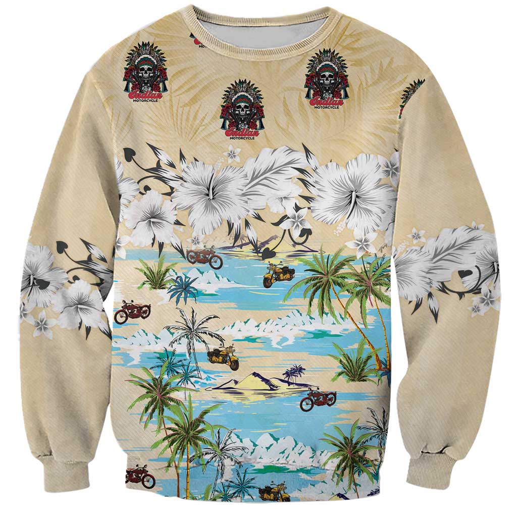 Indian Legendary Motorcycle Sweatshirt Tropical Style - Wonder Print Shop