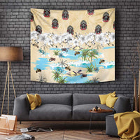 Indian Legendary Motorcycle Tapestry Tropical Style - Wonder Print Shop