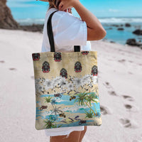 Indian Legendary Motorcycle Tote Bag Tropical Style - Wonder Print Shop