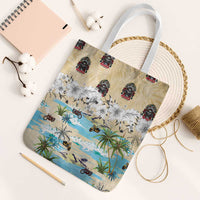 Indian Legendary Motorcycle Tote Bag Tropical Style - Wonder Print Shop