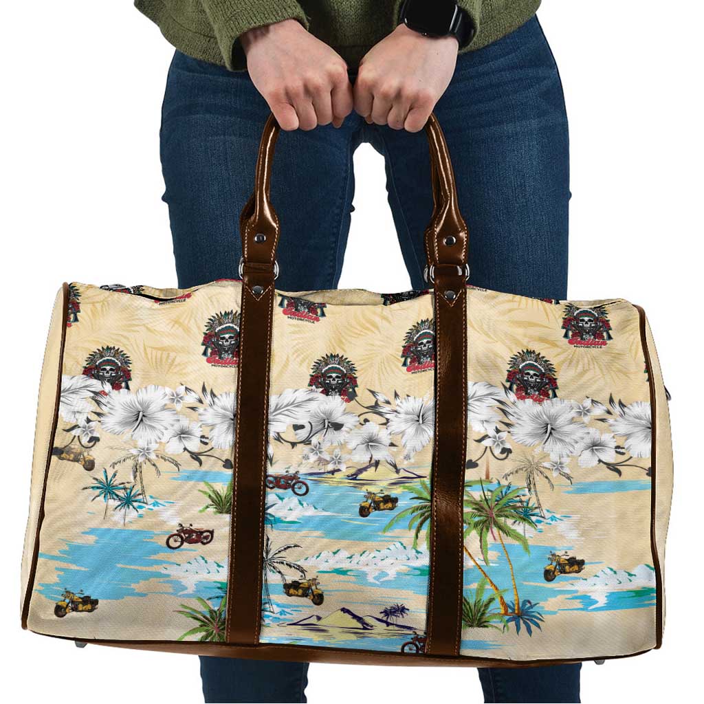 Indian Legendary Motorcycle Travel Bag Tropical Style - Wonder Print Shop